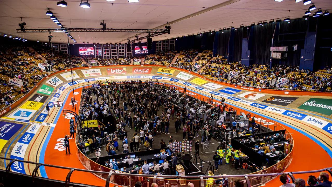 Six Days of Ghent cycling race at Gentse Kuipke with parking